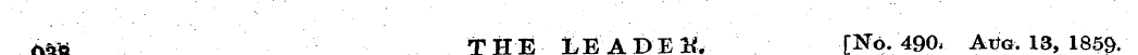 d*S THE LEADED. [No. 490, Atta. 13, 1859...