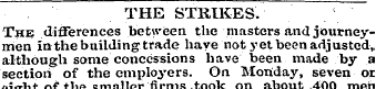 ¦ ¦ nuin firm^Tir-n r\ . ¦: THE STRIKES....