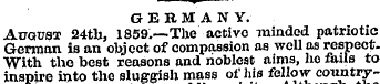 GERMANY. Auqust 24th, 1859.—The active m...