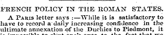 FRENCH POLICY IN THE ROMAN STATES. A Pau...