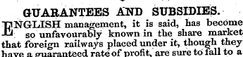 GUARANTEES AND SUBSIDIES. TjiNGLISH mana...