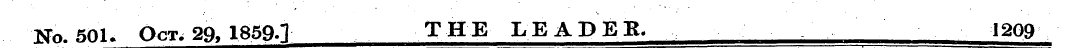 No. 501. Oct. 29, 1859.] THE LEADER. 120...