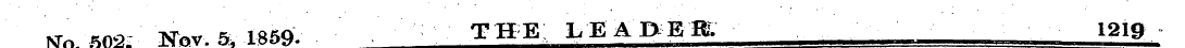 — Wn fi0-2. Nov.& 1859. the; leadeb; 121...