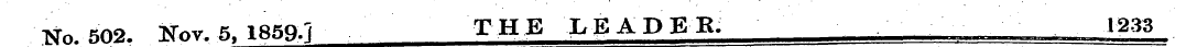No. 502. Nov. 5, 185Q.I THE LE ADER; 123...