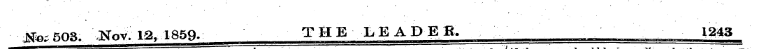 JSo; 5O3. Now 12, 1859- THE LEADEB, 1243