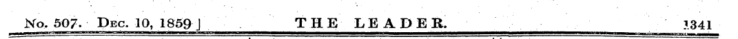 No, 507. Dec. 10, 1859 J THE LEADER. 3.3...