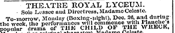 THEATRE ROYAL LYCEUM. Sole Lessee aud Di...