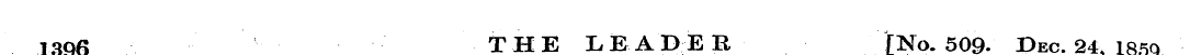1396 THE LEADER {No. 50Q. Pec. 24, 1853....