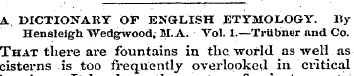 A DICTIONARY OF ENGLISH ETYMOLOGY. By He...