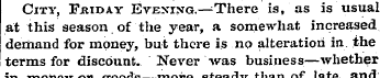 City, Fjriday Evening.—There is, as is u...