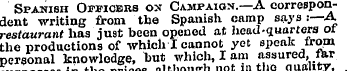 Spanish Officers ox Campaign.—A correspo...