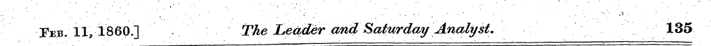 Peb. 11, I860.] The Leader and Saturday ...