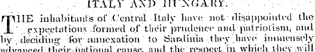 . ITALY AX I) IirNGAKY. THE inhabitants ...