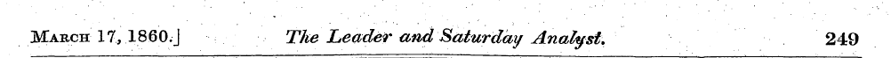 March 17, 1860.J The Leader and Saturday...