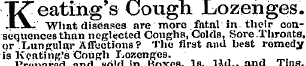 Keating's Cough Lozenges. What diseases ...
