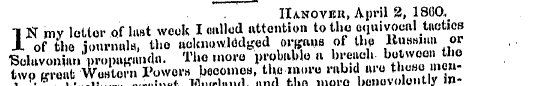 Hanovek, April 2, 180Q. 1 N mv letter of...