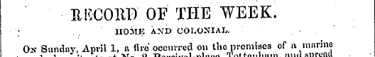 MCORT) OF THE WEEK. ¦ ¦ ; , HOME AXD COL...