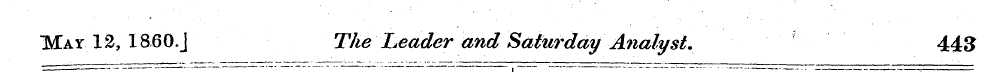 May 12, 1860. J TheLeader andSaturday'An...