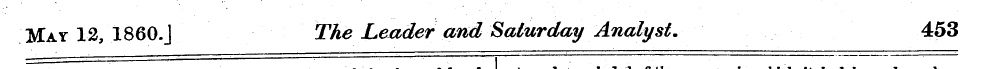 May 12, 1860.J The Leader and Saturday A...