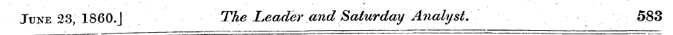 June 23, 1860.J The Leader and Saturday ...