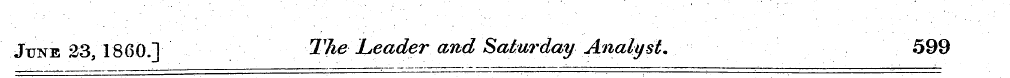 June 23, I860.] The Leader and Saturday ...