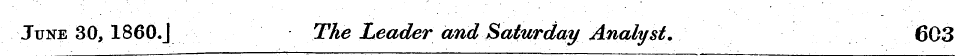 June 30, 1860.J The Leader and Saturday ...