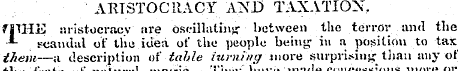 ARISTOCRACY AND TAXATION fjHHE aristocra...