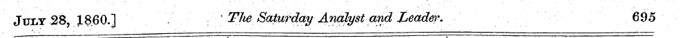 JuiiT 28, I860.] . ' TteSaturday'Analyst...