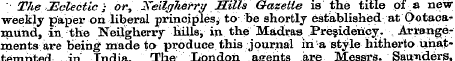 The Hclectic or, XeilgJierryHills Gazett...