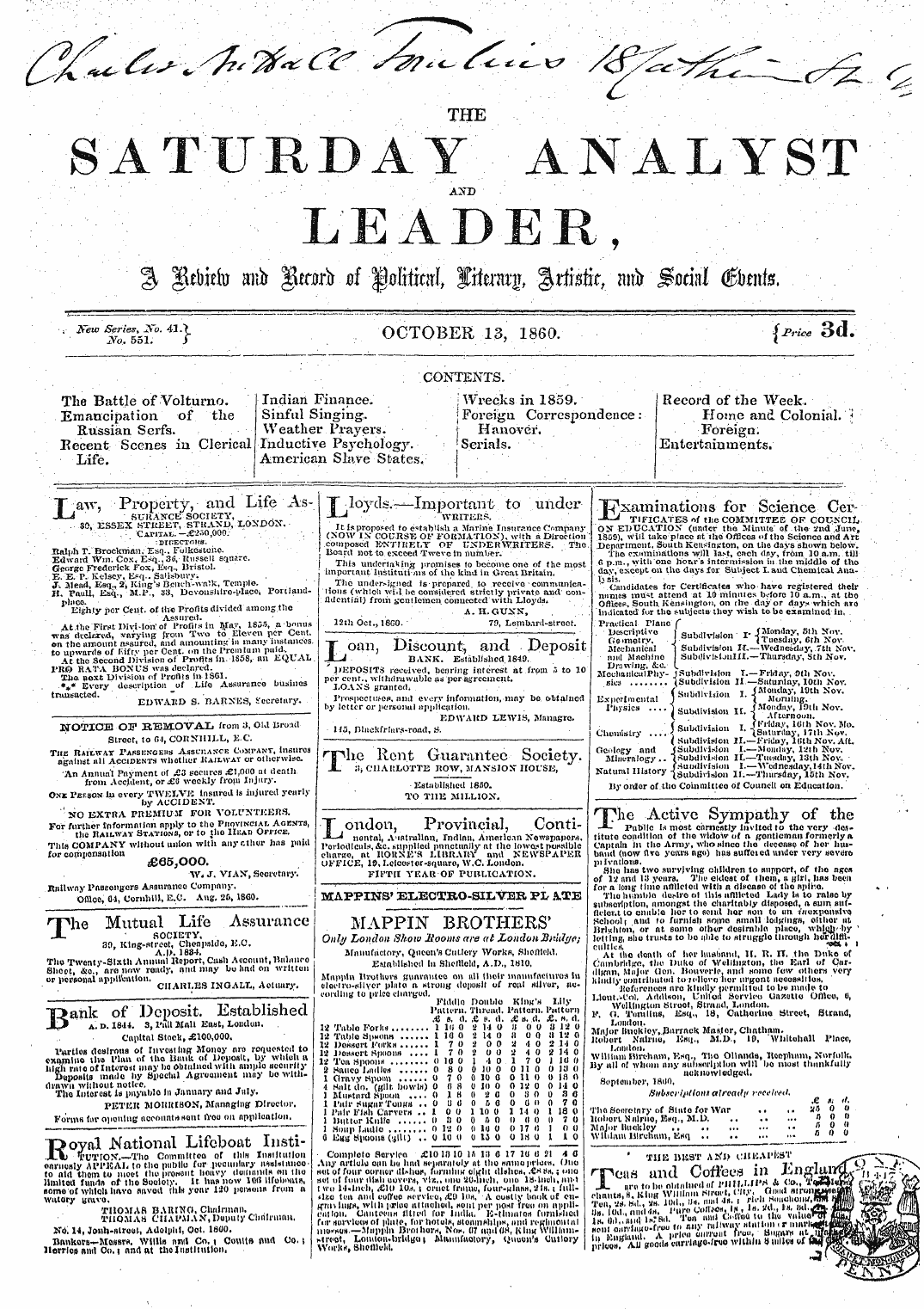 Leader (1850-1860): jS F Y, 2nd edition - Ad00115