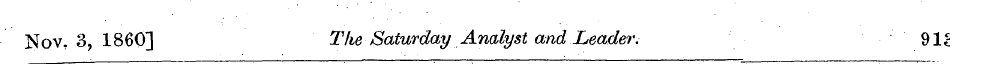 Nov? 3, 1860] The Saturday Analyst and L...