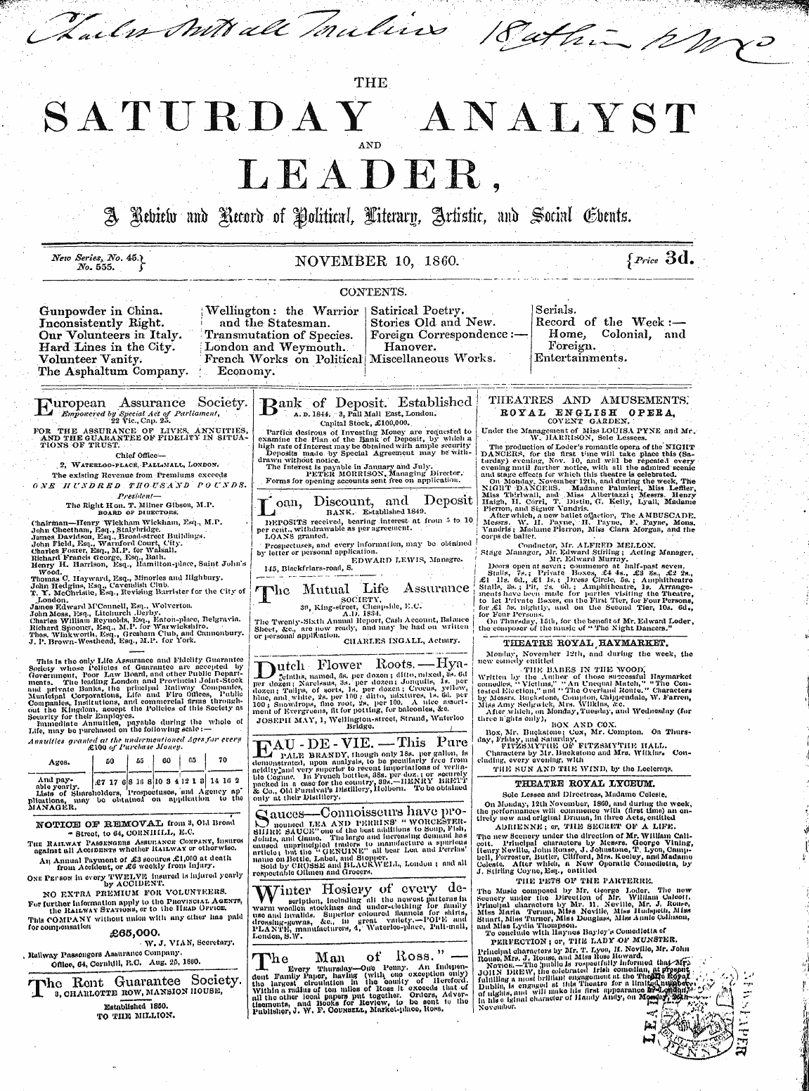 Leader (1850-1860): jS F Y, 2nd edition - •>• . •>•.;. / . . \ . , . ¦ . : . . ..•...