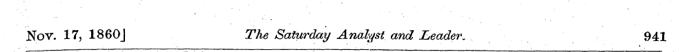 JSbv. 17, 1860J The Saturday Analyst and...