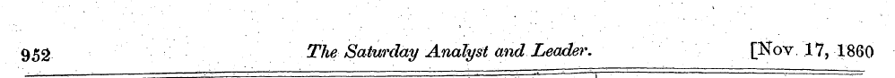 952 The Saturday Analyst and Leader. [Ko...