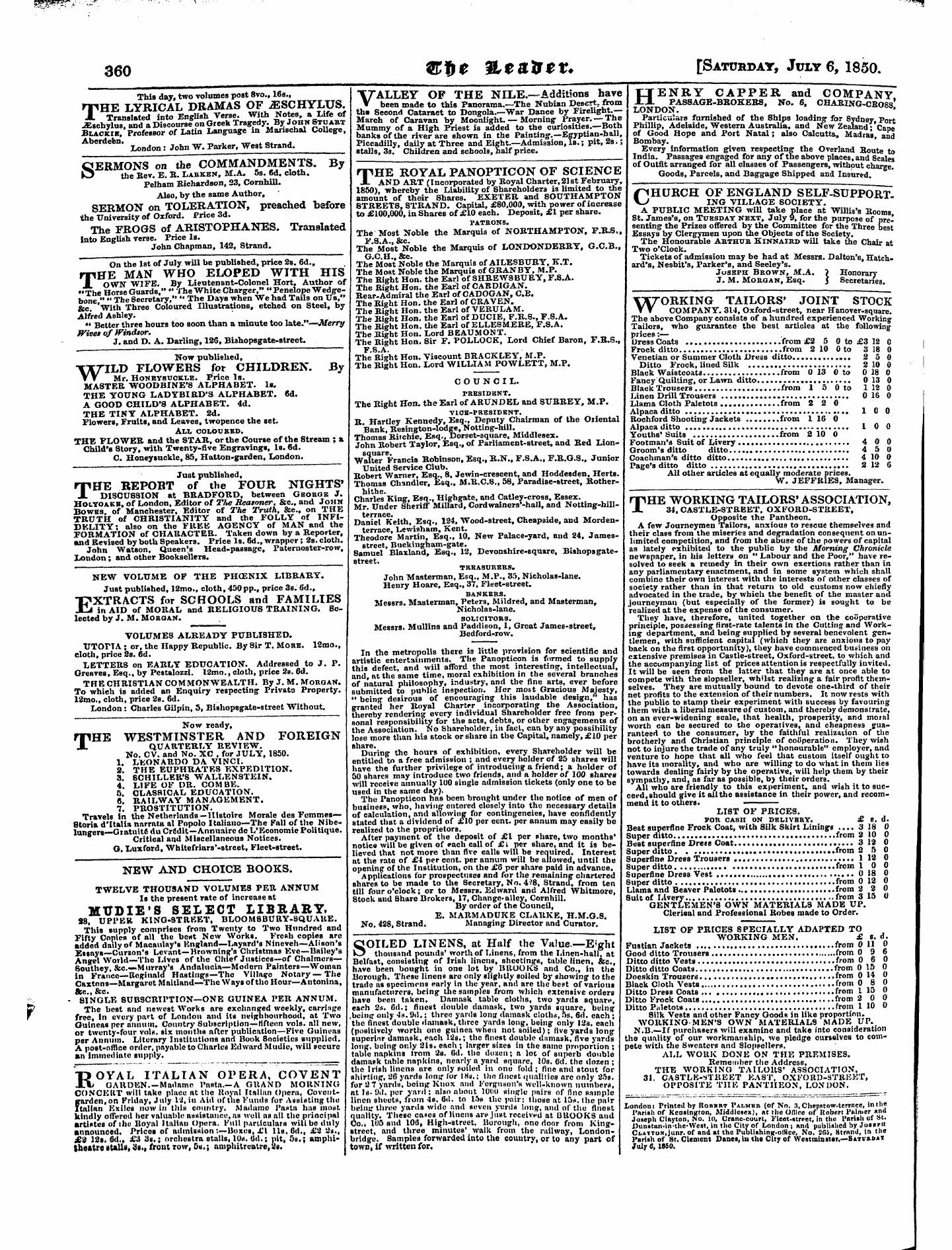 Leader (1850-1860): jS F Y, Town edition: 24