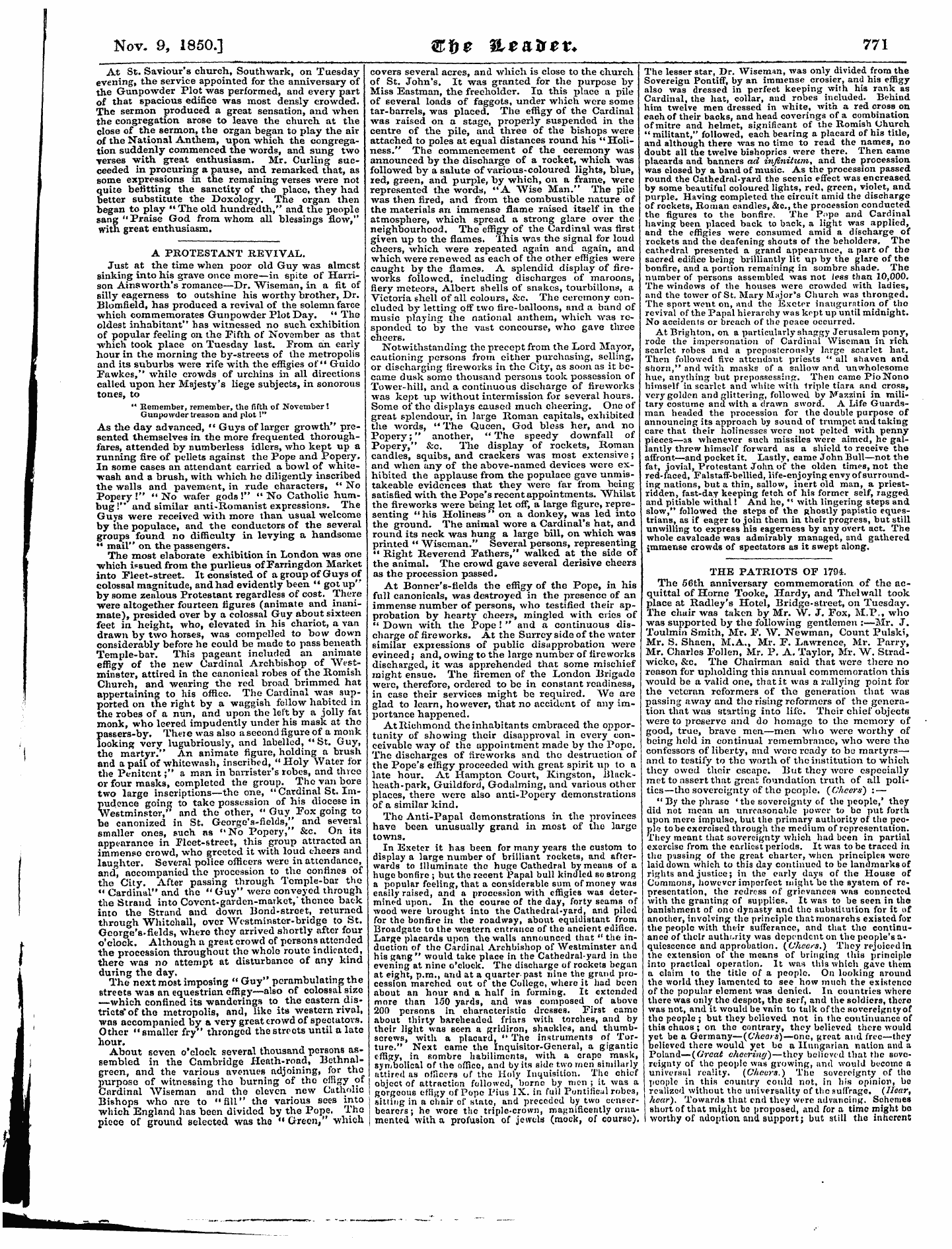 Leader (1850-1860): jS F Y, Town edition - Untitled Article