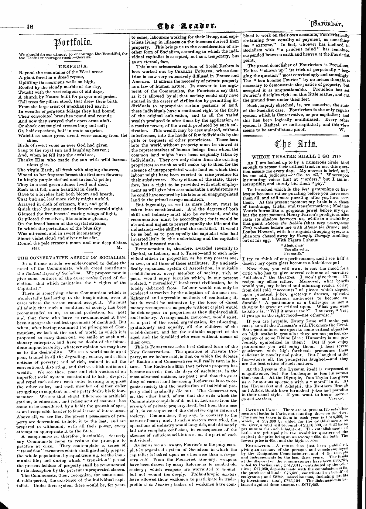 Leader (1850-1860): jS F Y, Town edition - €Ht %X\S.