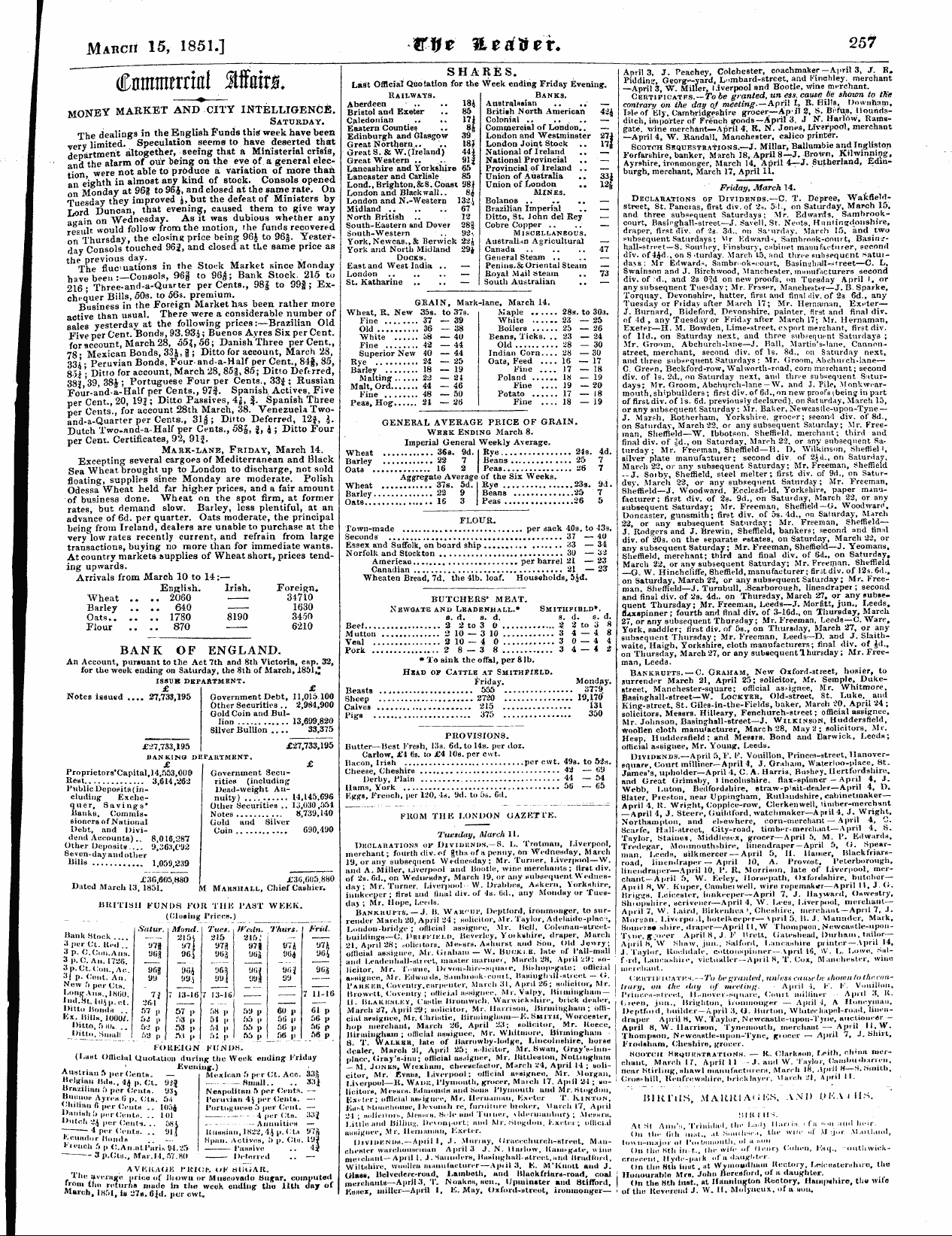 Leader (1850-1860): jS F Y, Town edition: 21