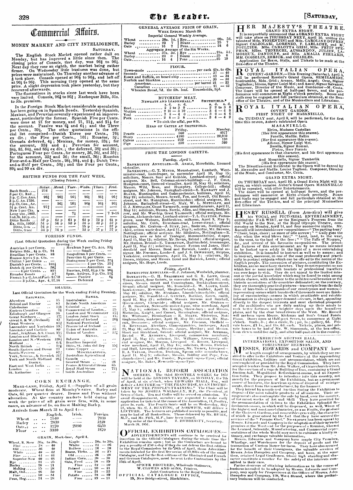 Leader (1850-1860): jS F Y, Town edition - Untitled Article