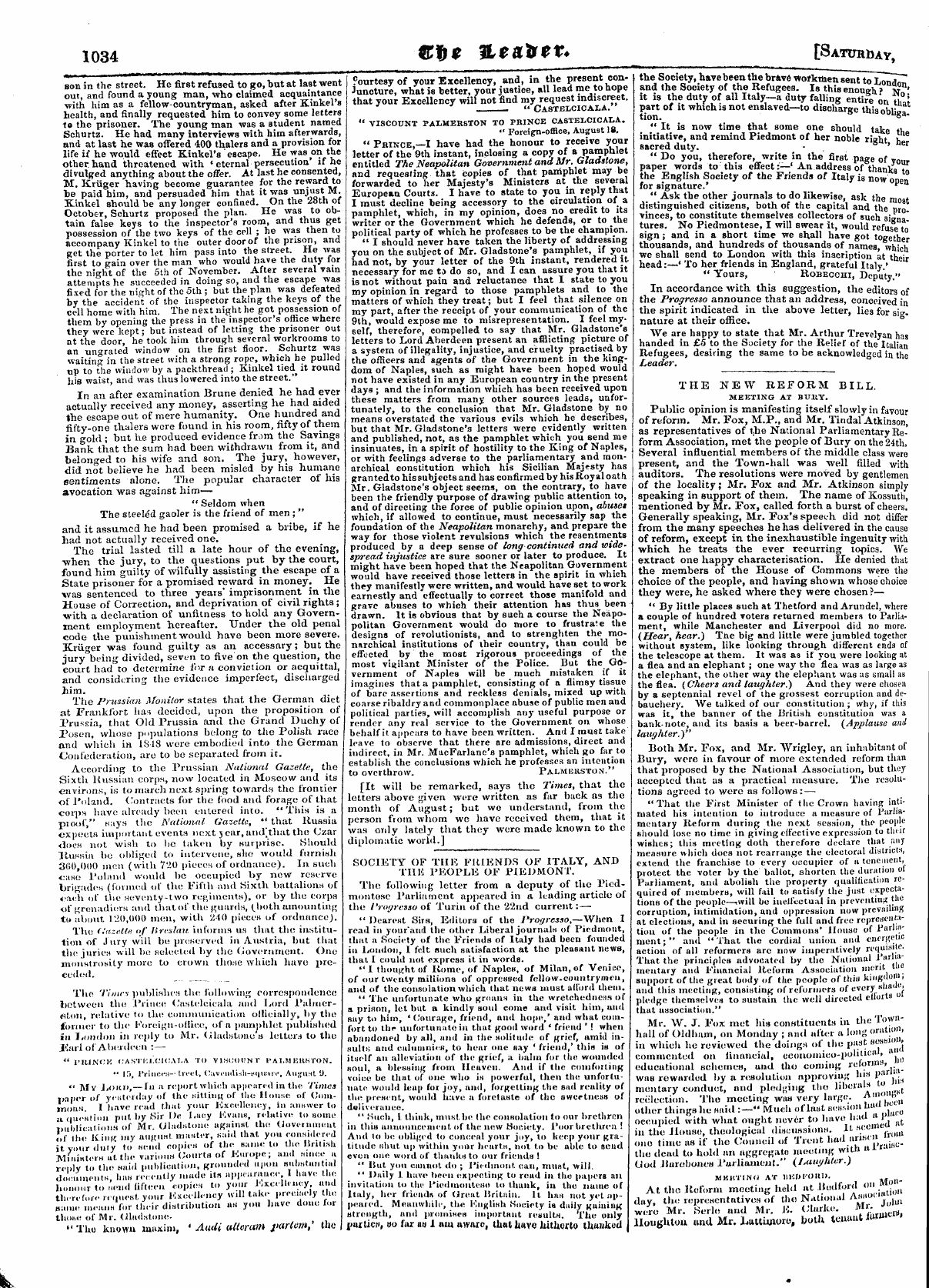 Leader (1850-1860): jS F Y, Town edition - Untitled Article