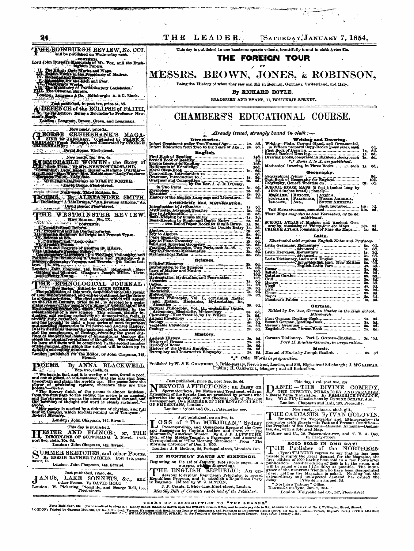 Leader (1850-1860): jS F Y, 1st edition: 24