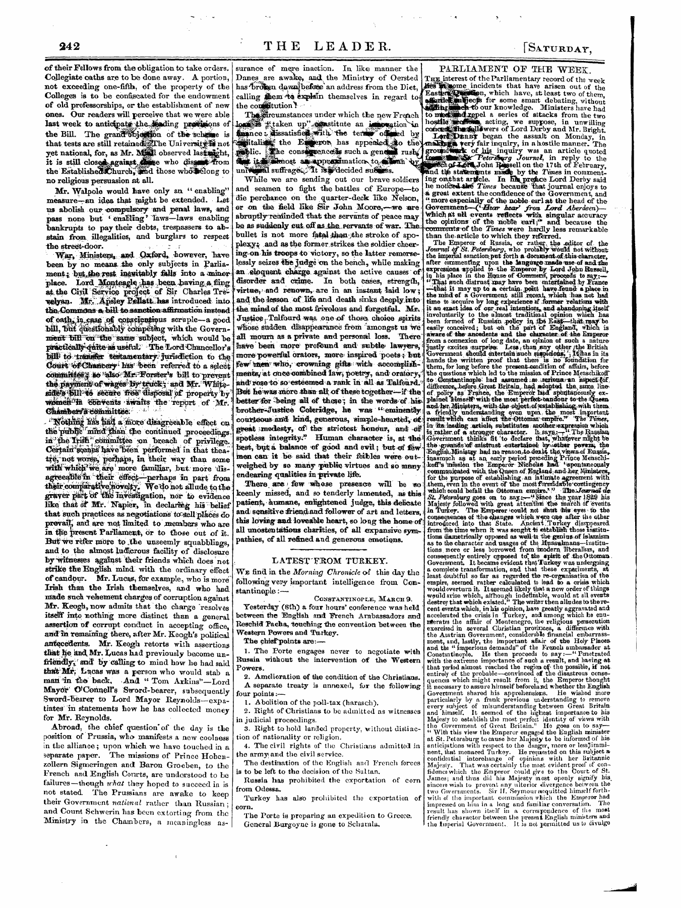 Leader (1850-1860): jS F Y, 1st edition: 2