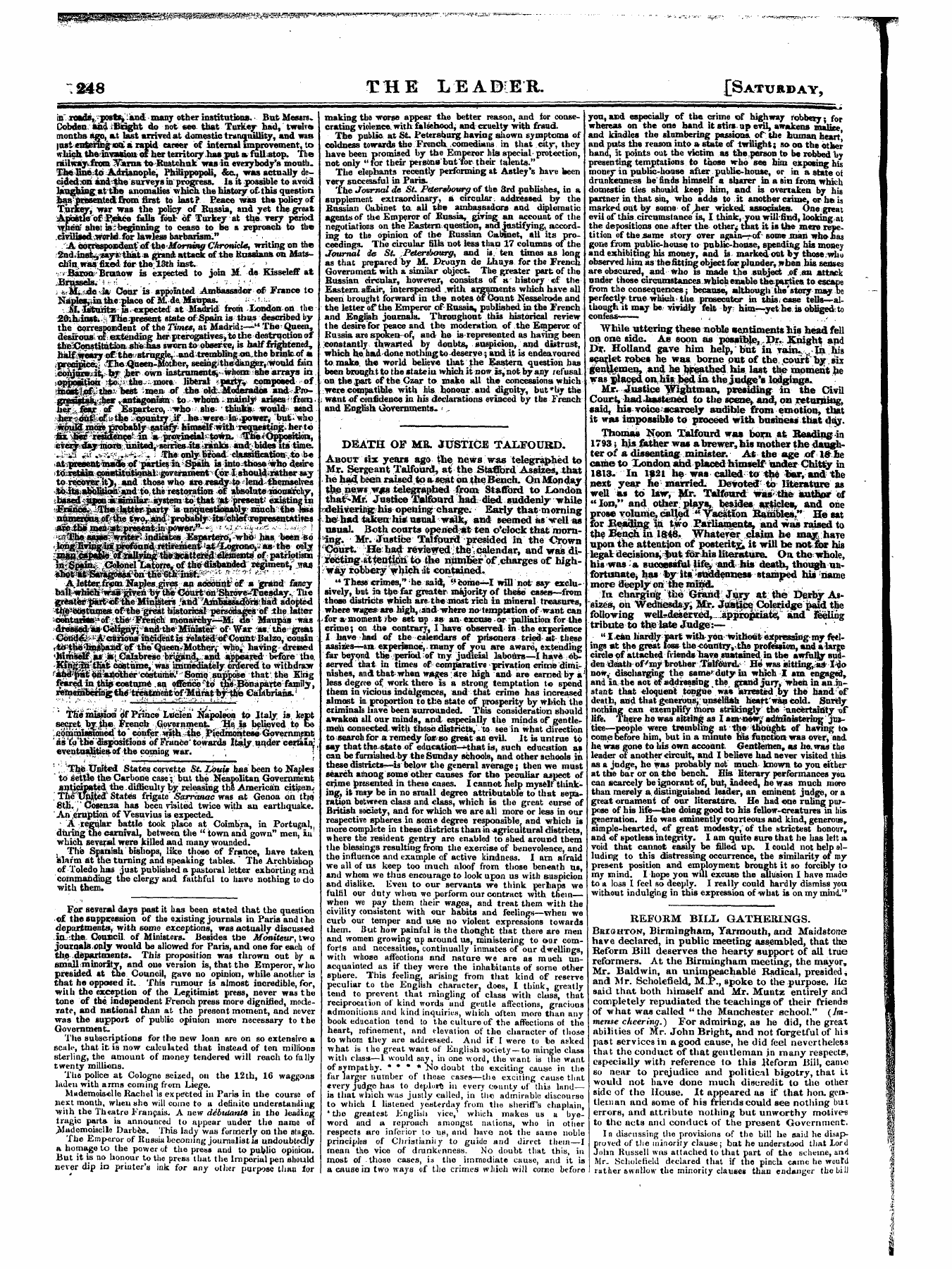 Leader (1850-1860): jS F Y, 1st edition - Untitled Article