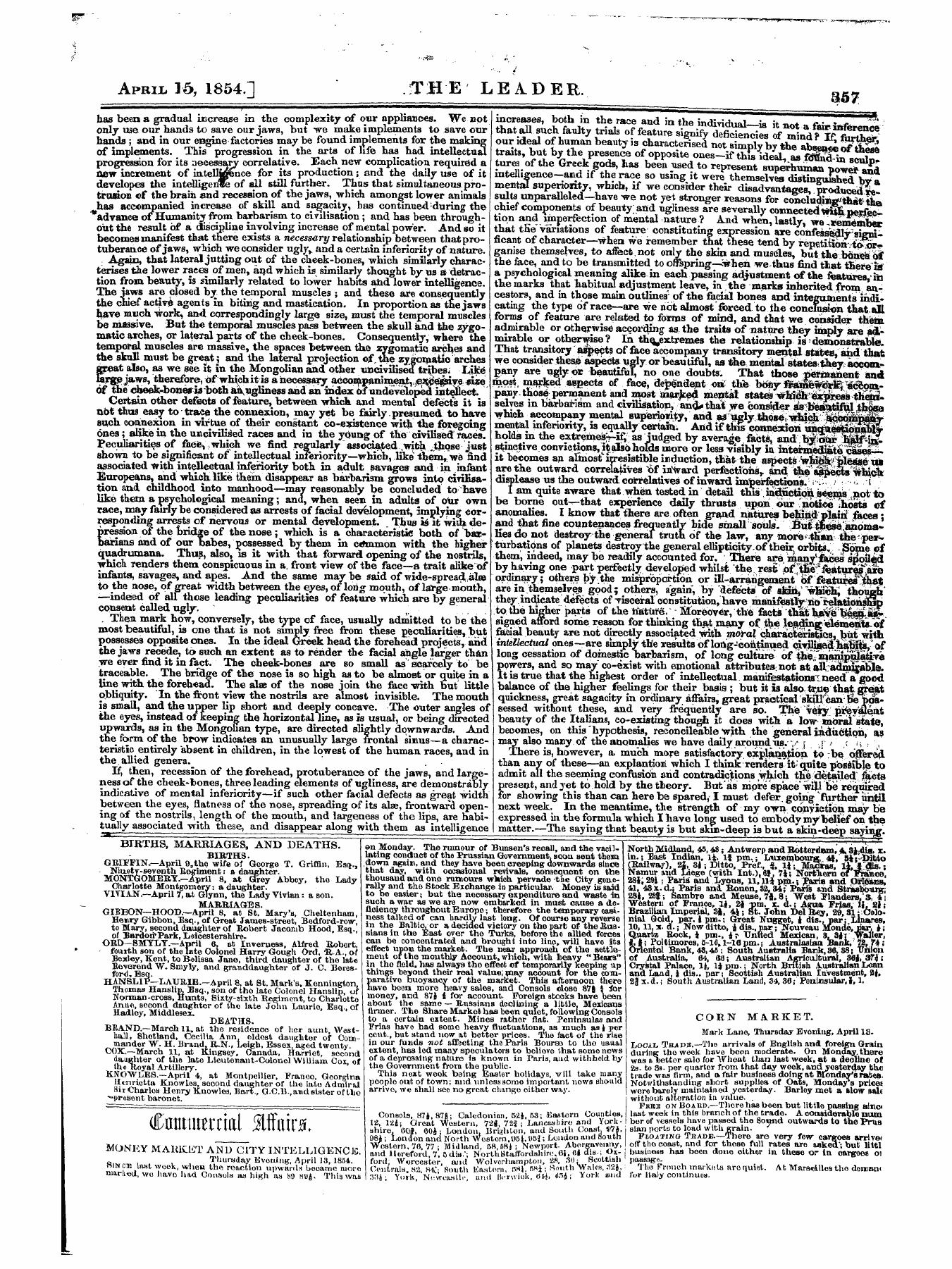 Leader (1850-1860): jS F Y, 1st edition - Untitled Article