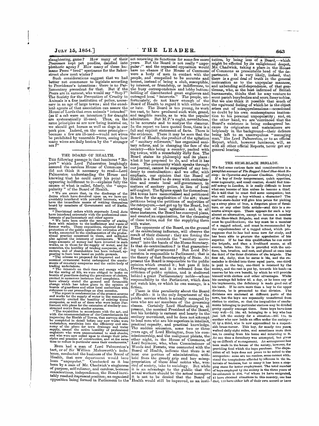 Leader (1850-1860): jS F Y, 1st edition - Untitled Article