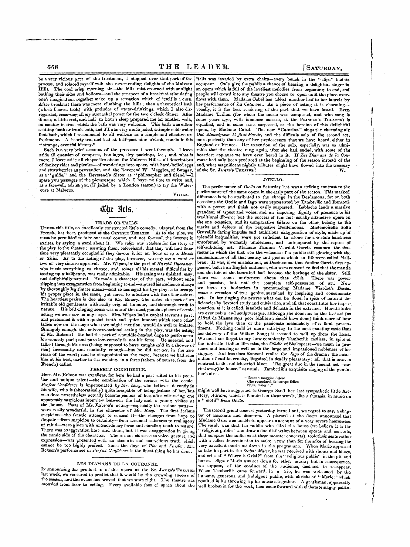 Leader (1850-1860): jS F Y, 1st edition - '¦ •'. ¦ ' - = ^Rfti* (Wiflis \Jl4jv ^Vh5j&Gt;