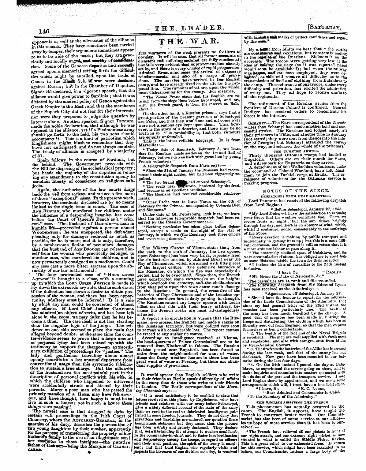 Leader (1850-1860): jS F Y, 1st edition - Untitled Article