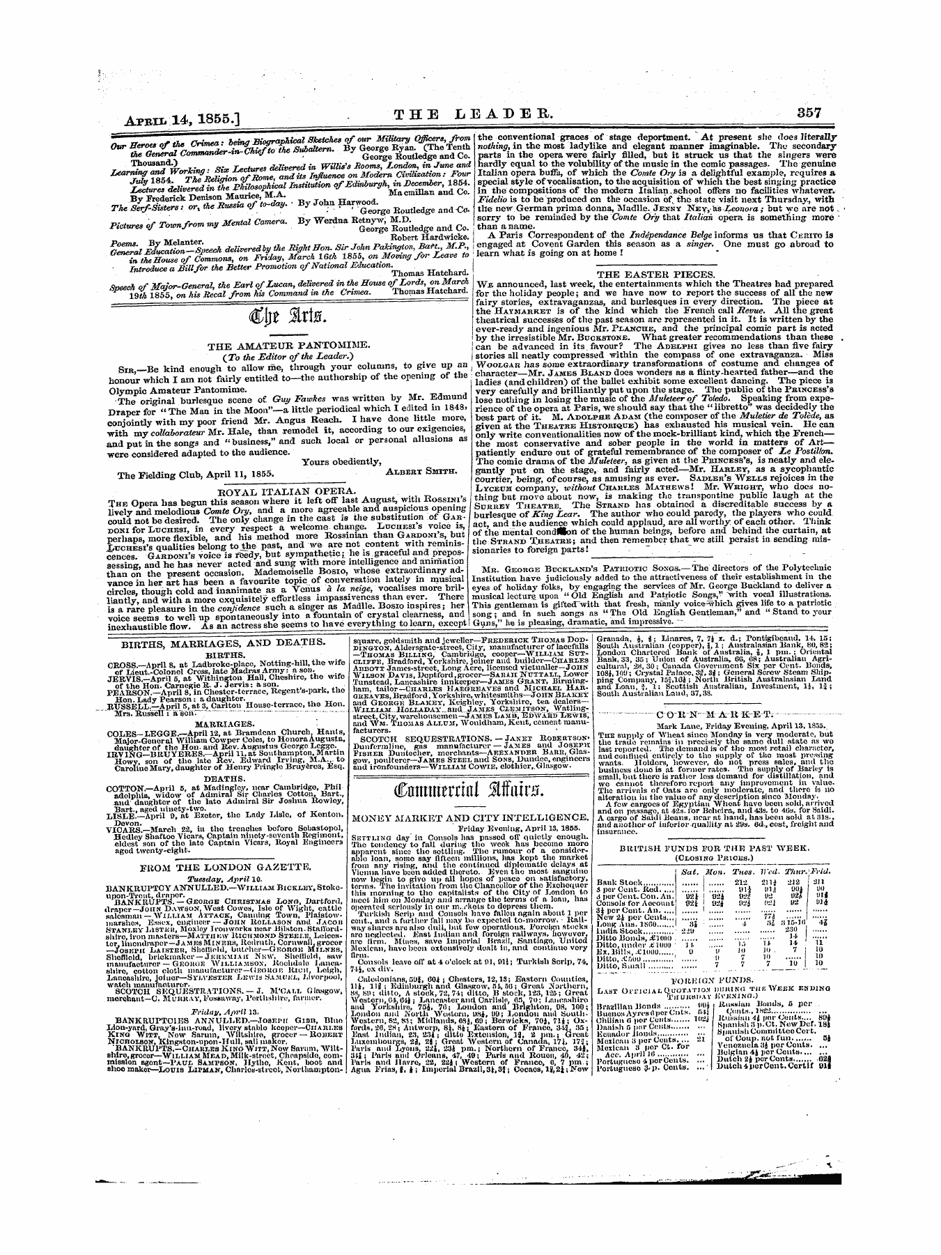 Leader (1850-1860): jS F Y, 1st edition - Untitled Article