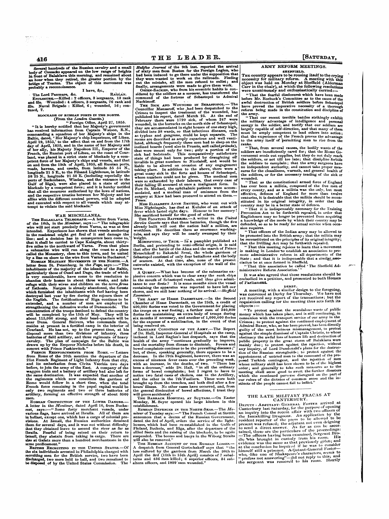 Leader (1850-1860): jS F Y, 1st edition - Untitled Article