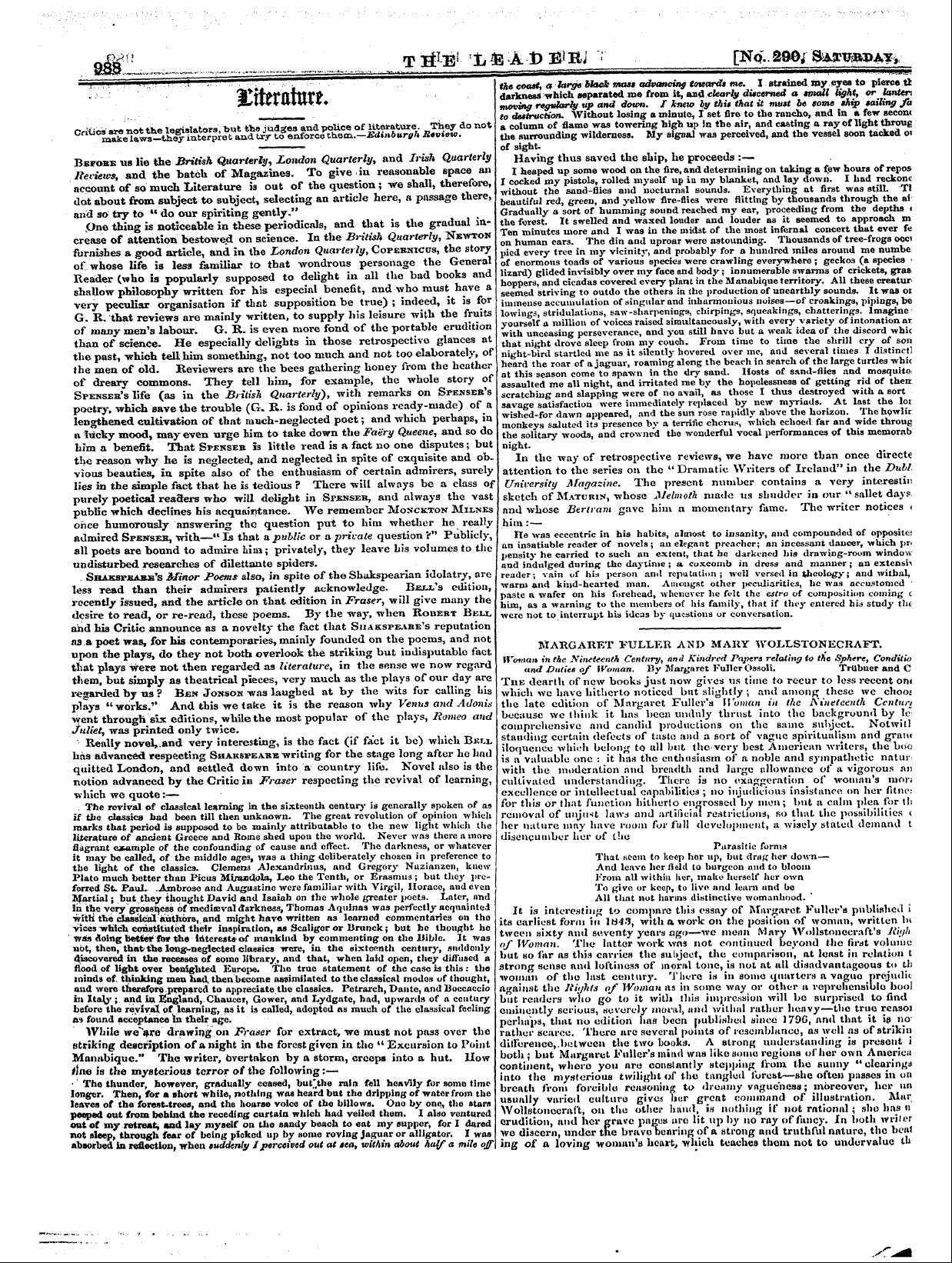 Leader (1850-1860): jS F Y, 1st edition - Untitled Article